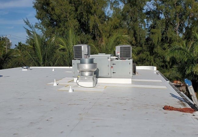 flat roof installation